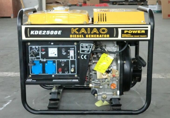 2KW الكهربائية بدء مولد المحمولة، فتح نوع مولدات الديزل نموذج NO.KDE2500E