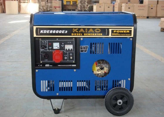4 السكتة الدماغية 7.5kva فتح مولدات الديزل الإطار الرأسي الحقن المباشر KDE8600X3