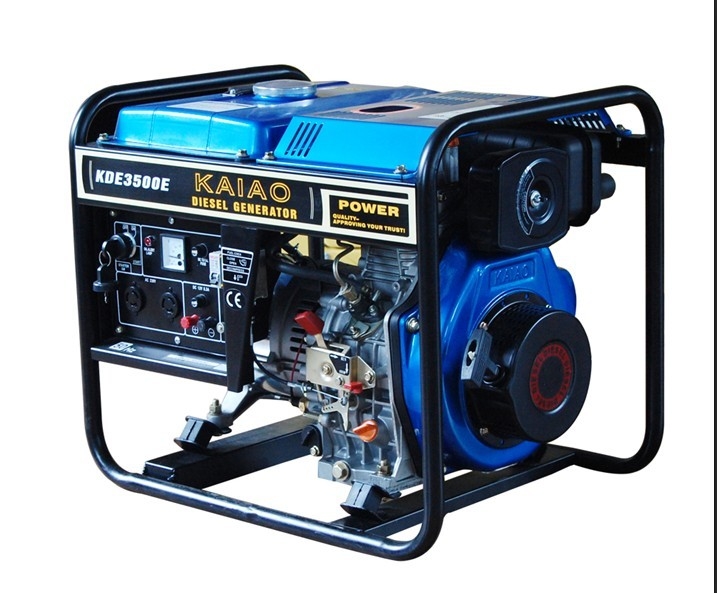 تبريد الهواء محركات فتح الإطار 3kw مولدات الديزل مع خزان الوقود 12.5L