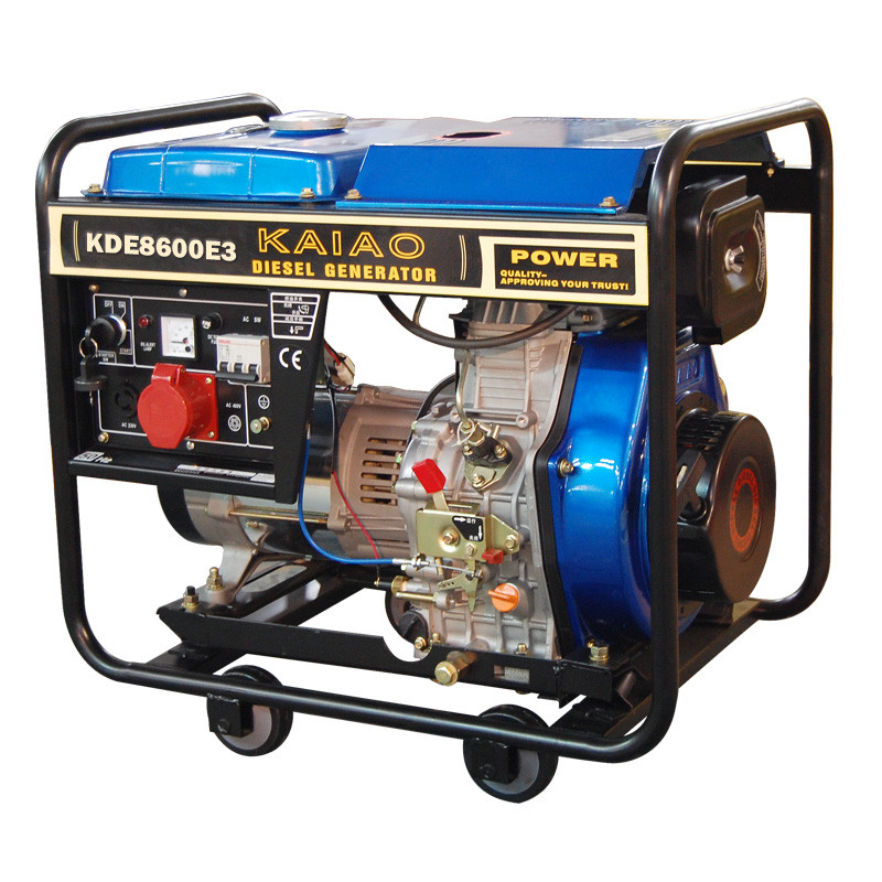 فتح الإطار 6.3Kva مولد ديزل نكص كاتب للمصنع / النفط المقدمة
